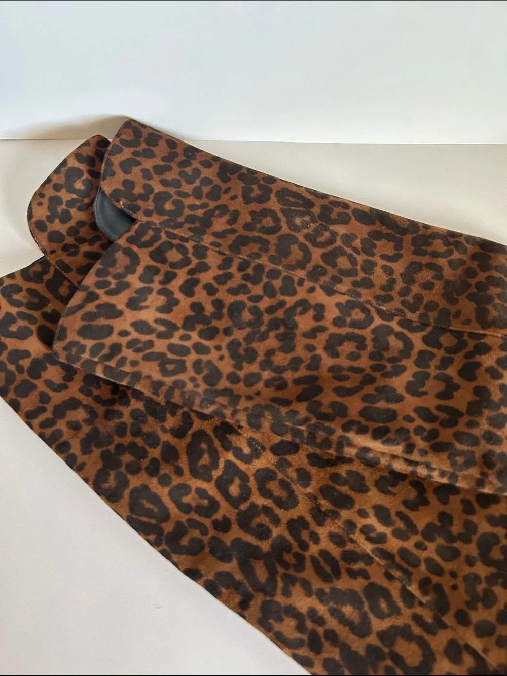 Aquazzura Leopard Print Over-the-Knee Stiletto Boots - Brown/Black